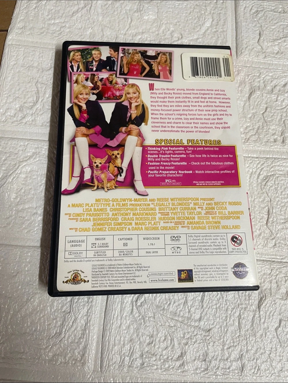 Legally Blondes DVD - Pink Cover